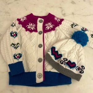 Hanna Andersson Disney Collection Sweater and Hat